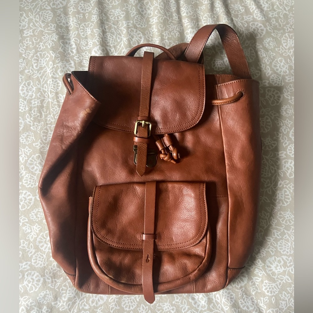 Madwell leather backpack like new condition